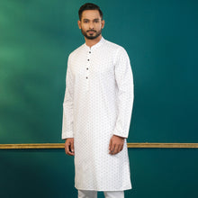 Load image into Gallery viewer, Men&#39;s White Classic Panjabi
