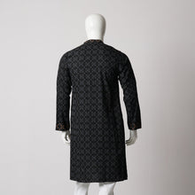 Load image into Gallery viewer, MENS BASIC PANJABI-BLACK
