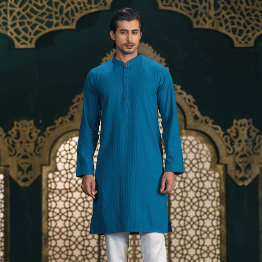 Men's Teal Classic Panjabi