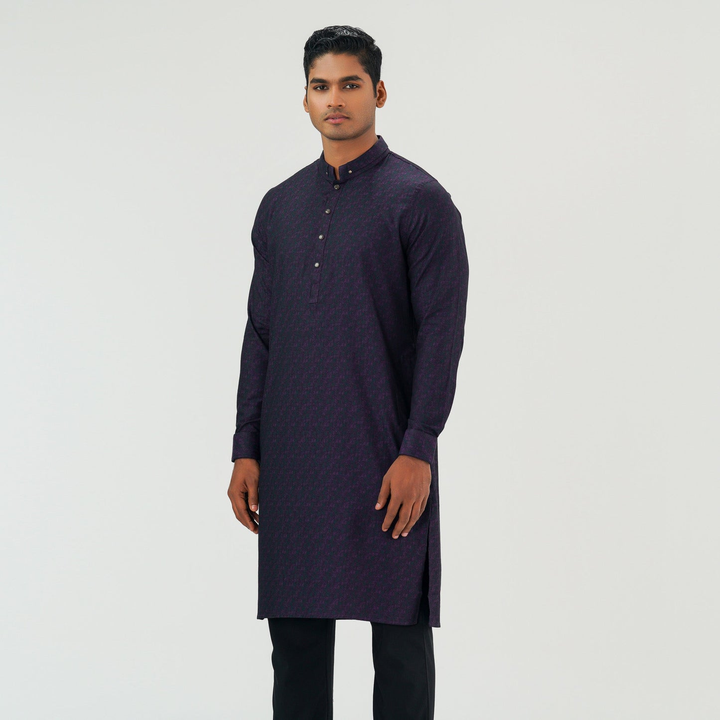 Mens Basic Purple Panjabi
