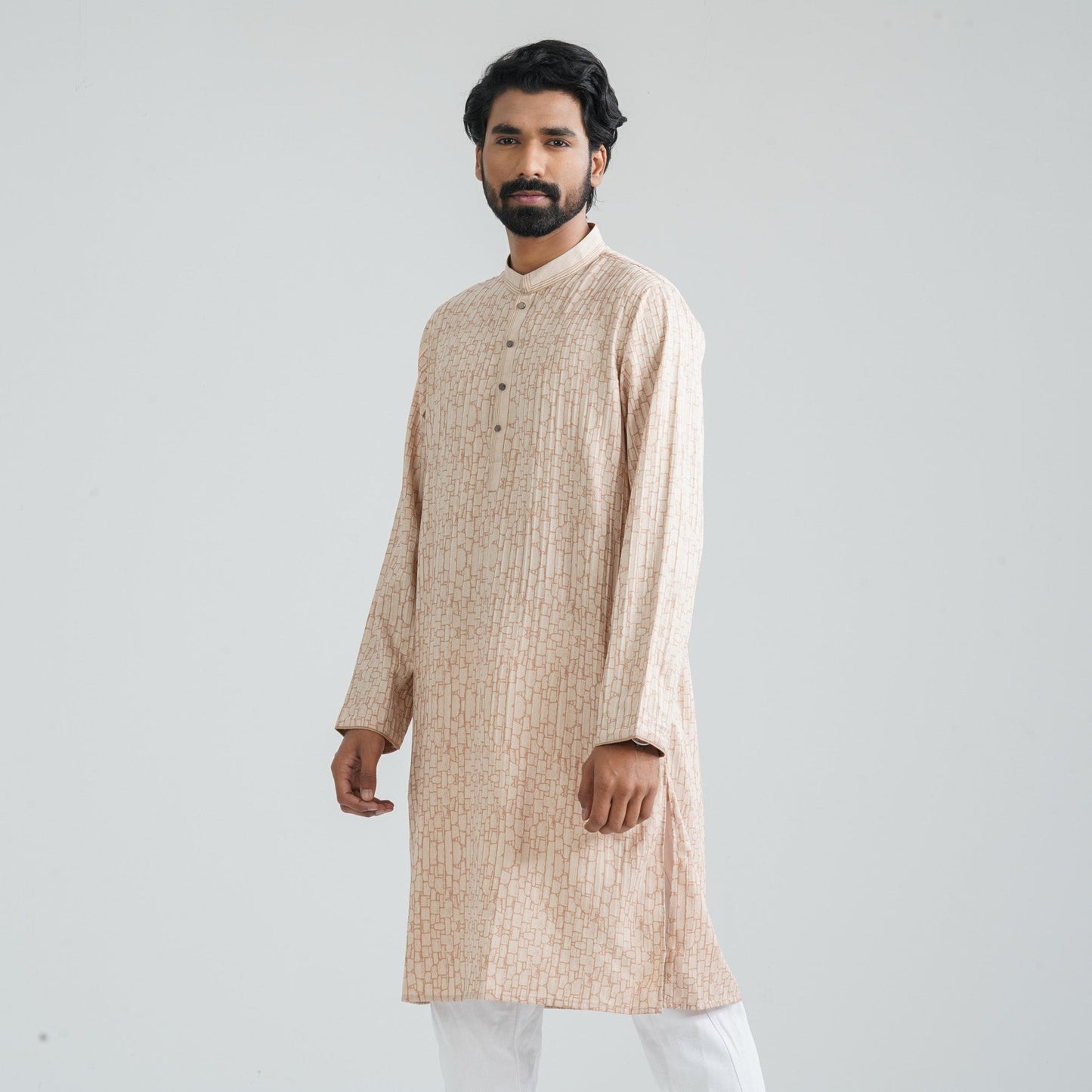 Men’s Beige Panjabi