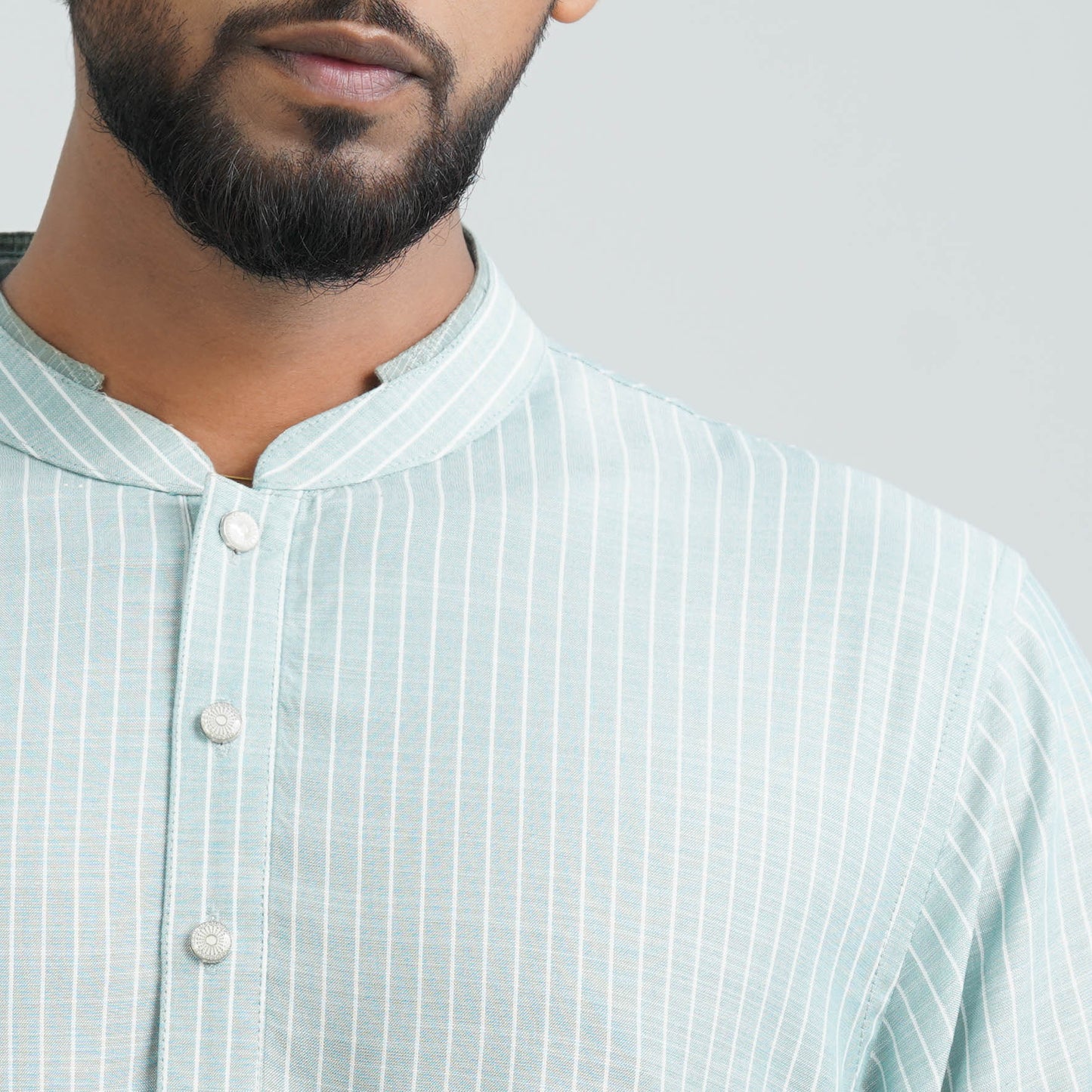 Men's Mint Cotton Basic Panjabi