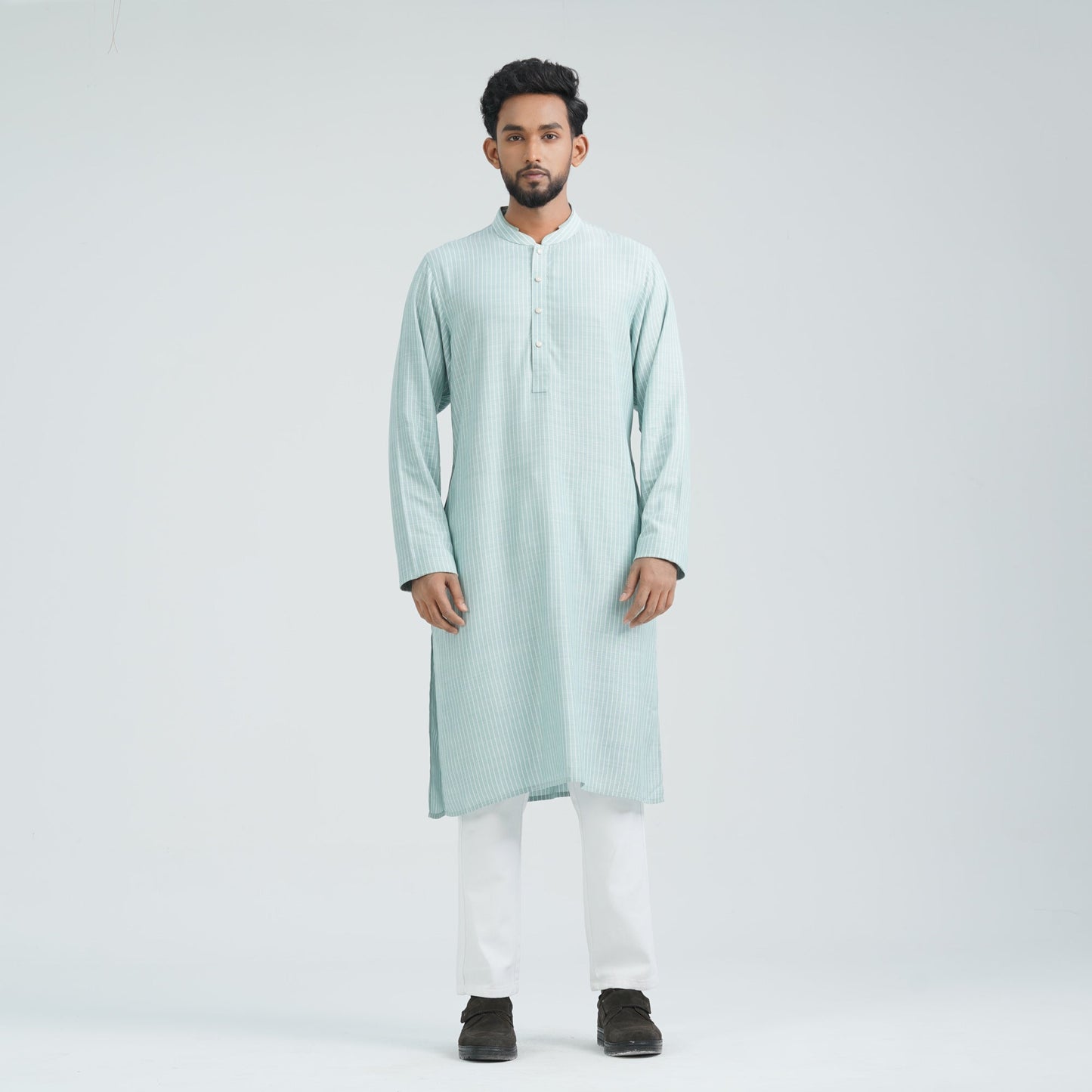 Men's Mint Cotton Basic Panjabi