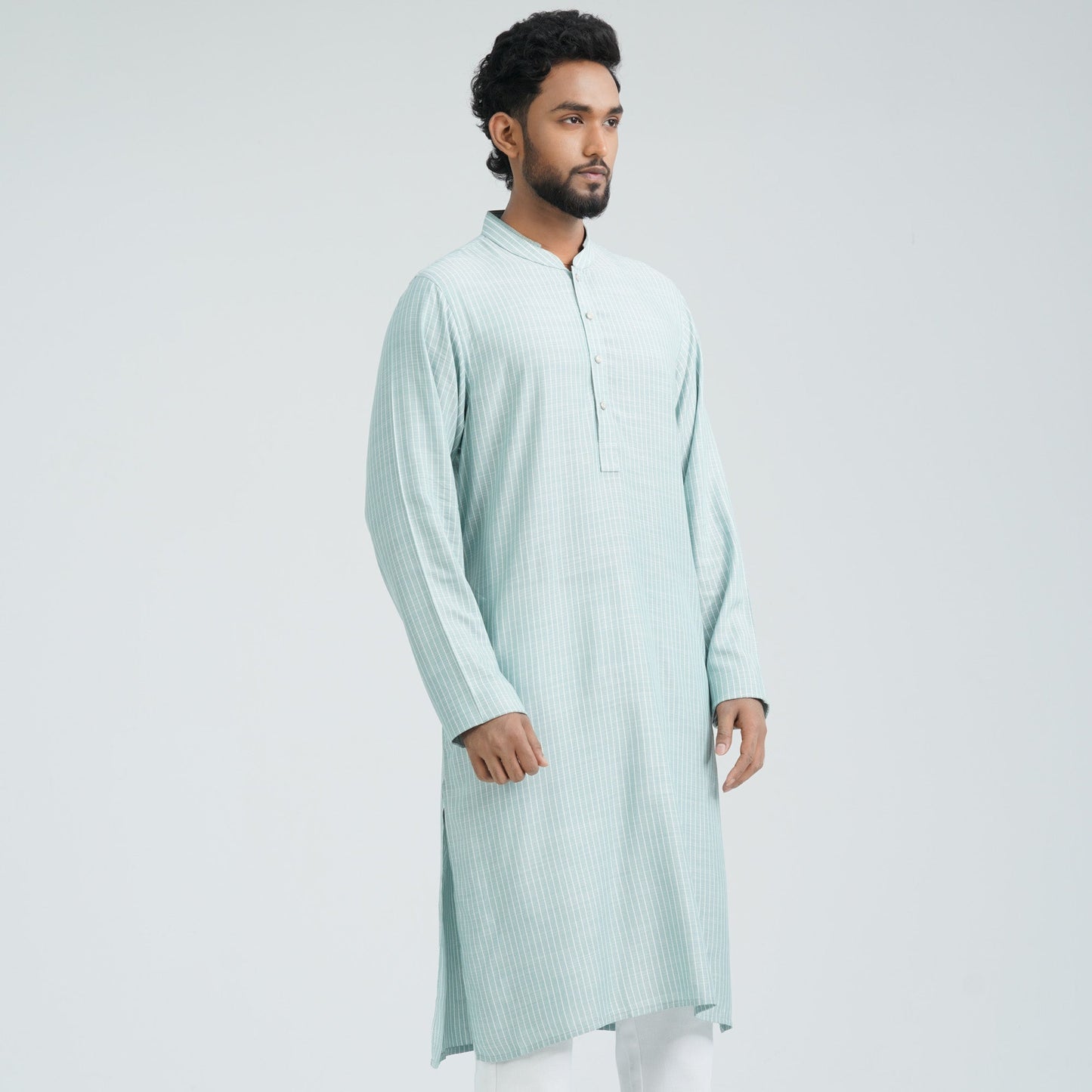 Men's Mint Cotton Basic Panjabi