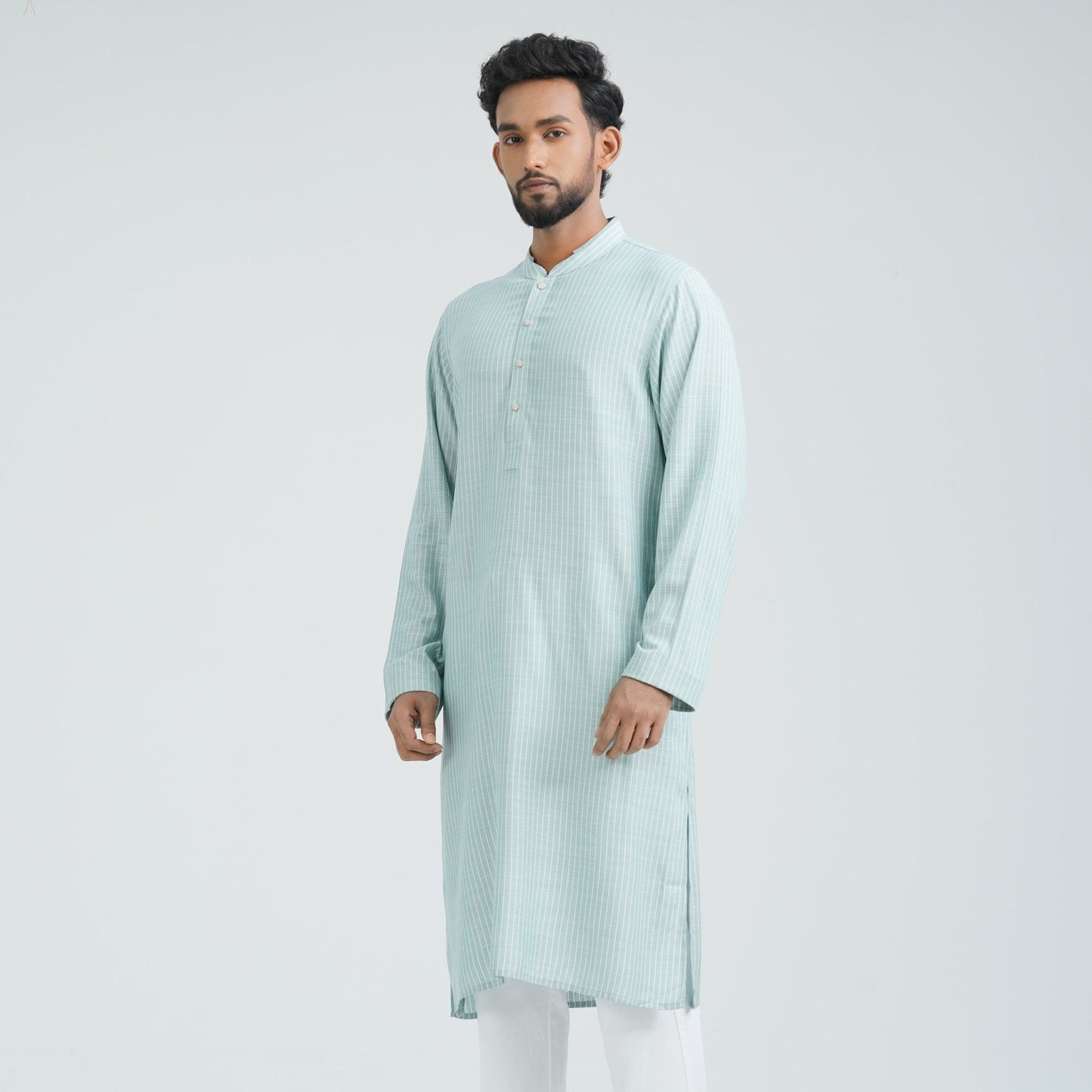 Men's Mint Cotton Basic Panjabi