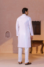 Load image into Gallery viewer, MENS EMBROIDERY PANJABI-WHITE
