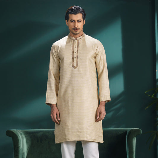 MENS_EMBROIDERY_PANJABI-GOLDEN 1