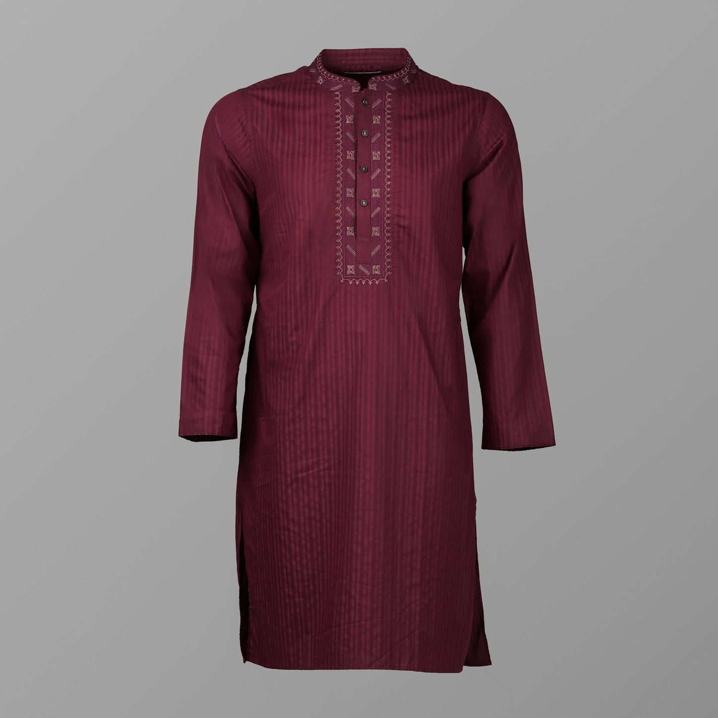 Mens Marron Embroidery Panjabi