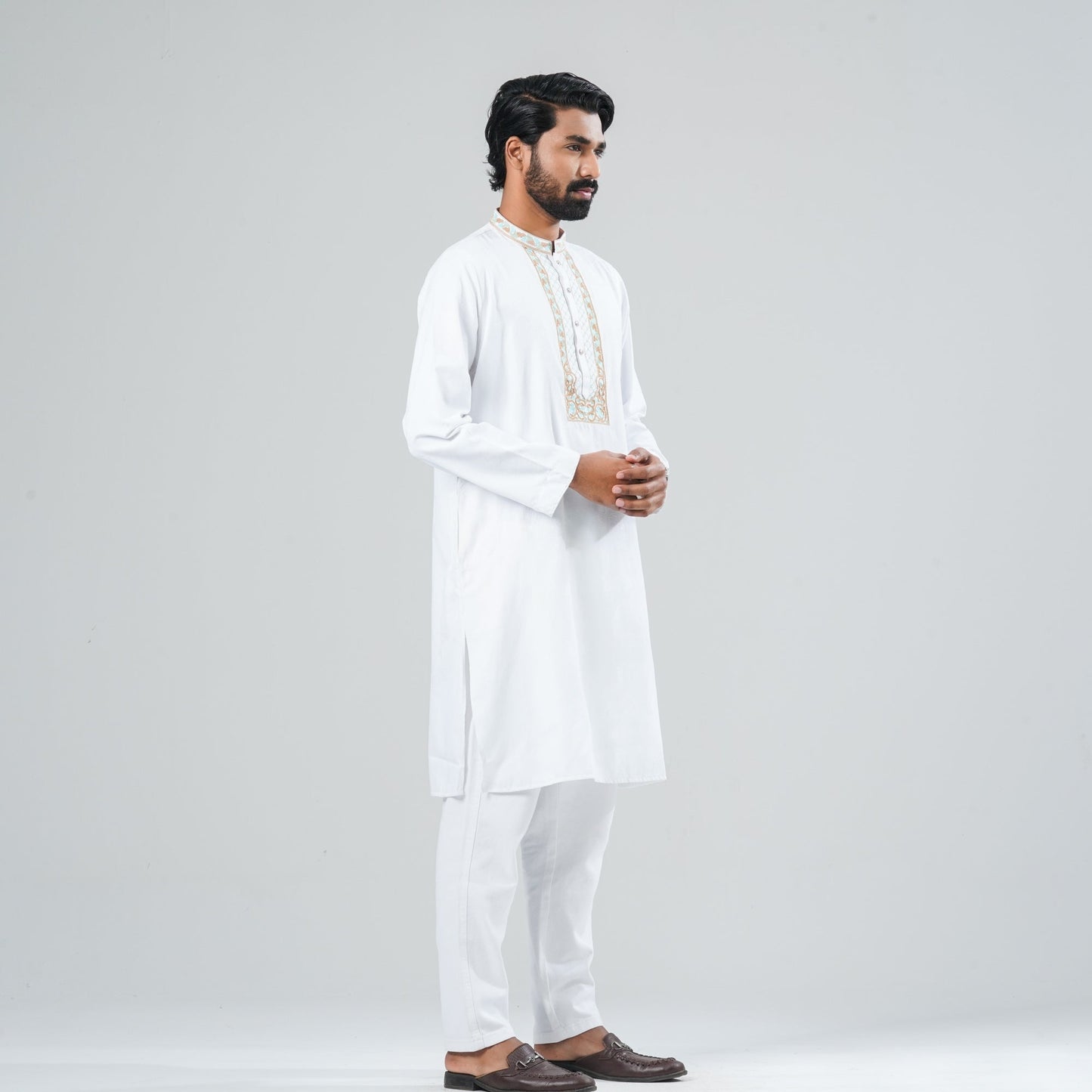 Men Blended Fabric Panjabi