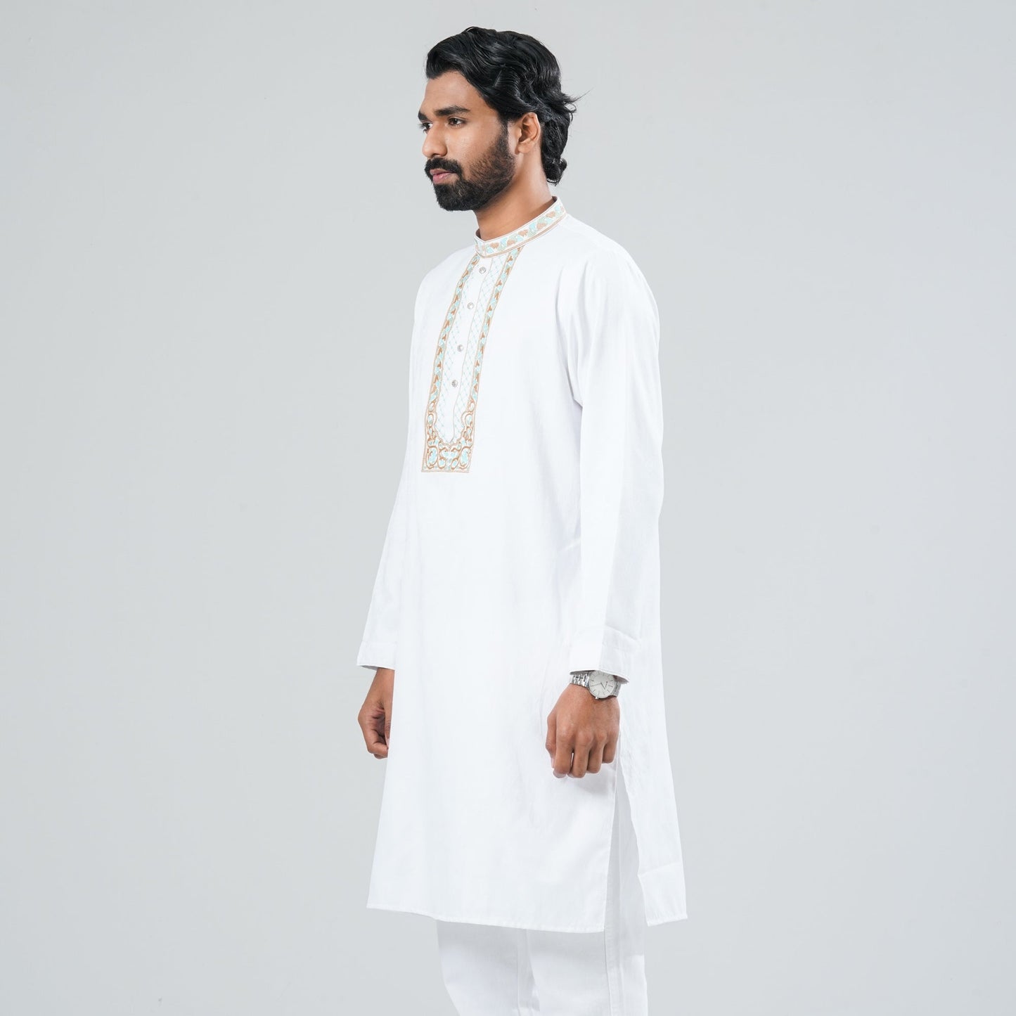Men Blended Fabric Panjabi
