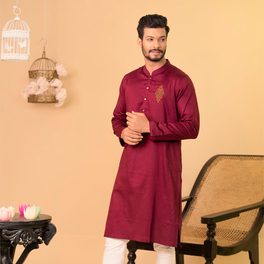 Mens Panjabi- Maroon