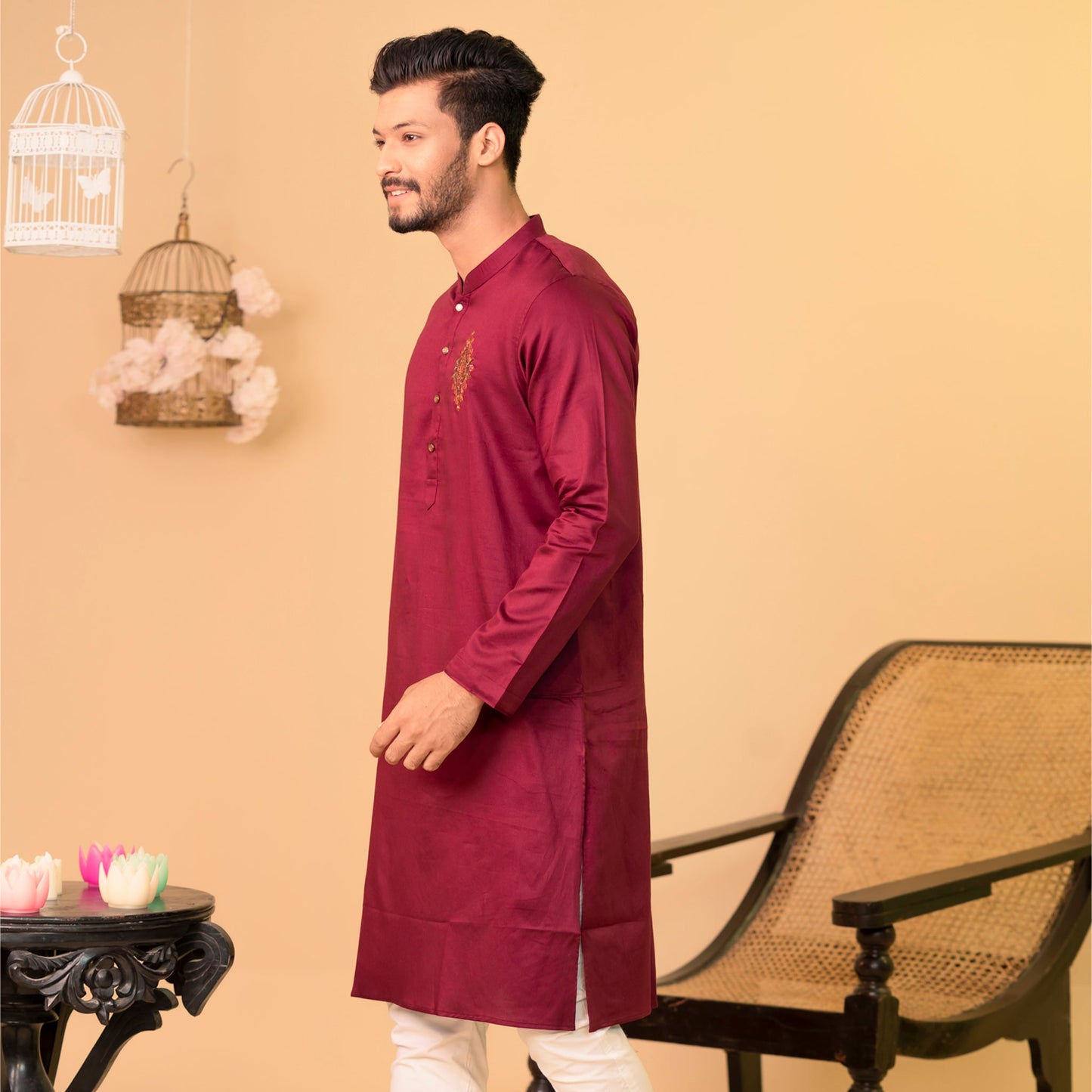 Mens Panjabi- Maroon