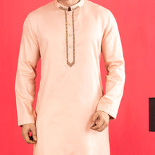 Load image into Gallery viewer, Men&#39;s Pink Karchupi Panjabi
