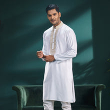 Load image into Gallery viewer, Men’s White Karchupi Panjabi
