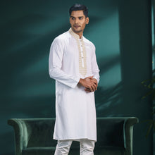 Load image into Gallery viewer, Men’s White Karchupi Panjabi
