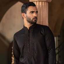 Load image into Gallery viewer, Men’s Black Karchupi Panjabi
