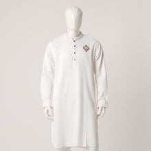 Load image into Gallery viewer, Mens White Karchupi Panjabi
