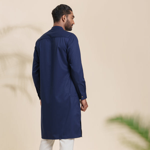 Mens Premium Panjabi- Navy Blue