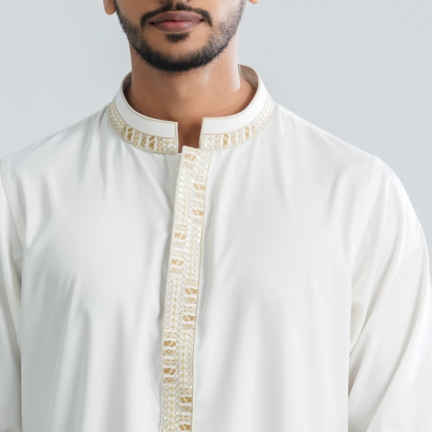 Men’s Blended White Panjabi
