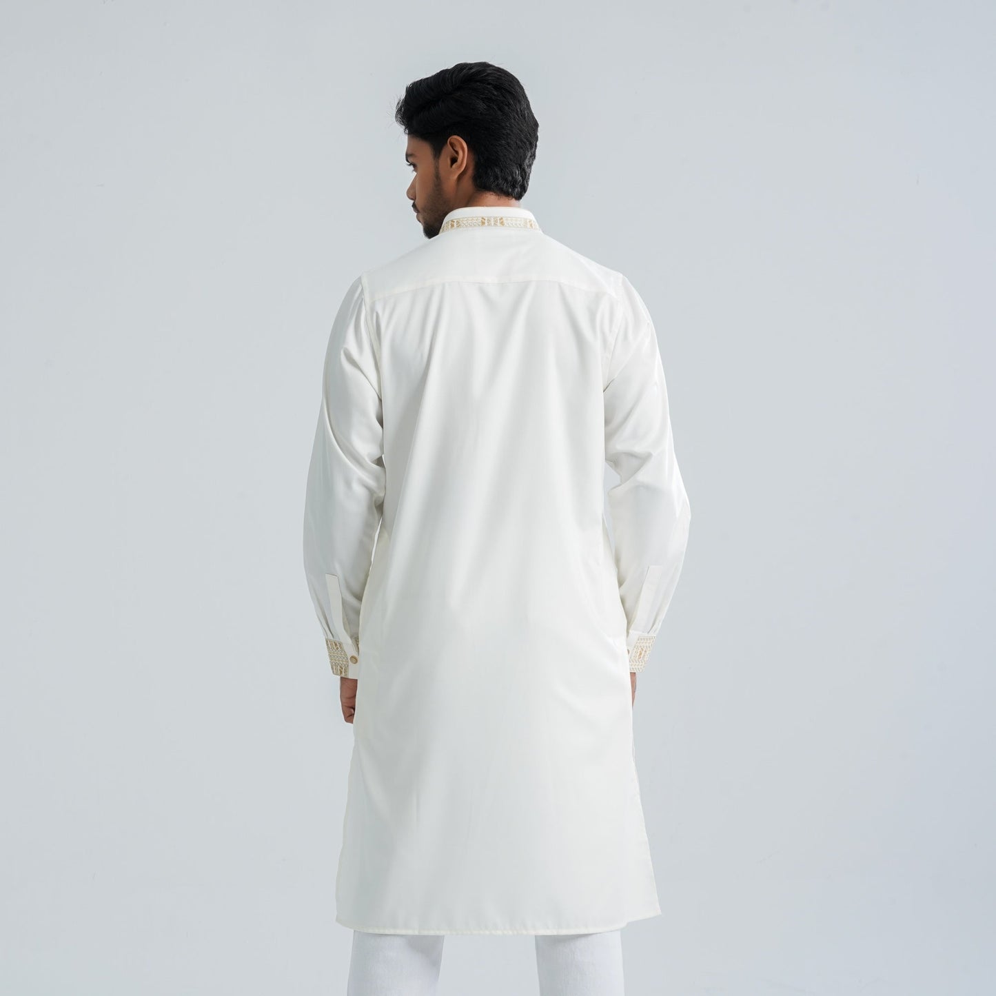 Men’s Blended White Panjabi