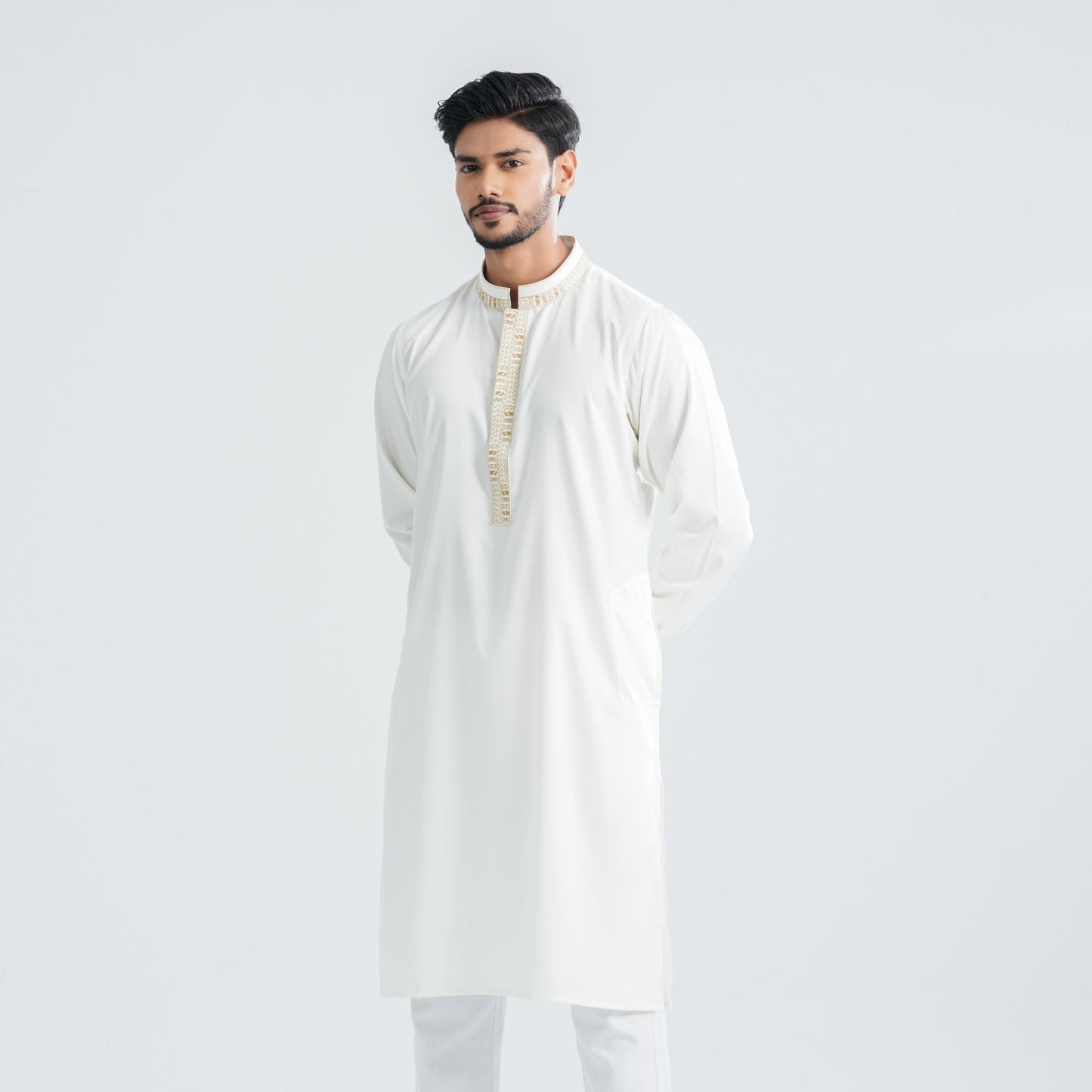Men’s Blended White Panjabi