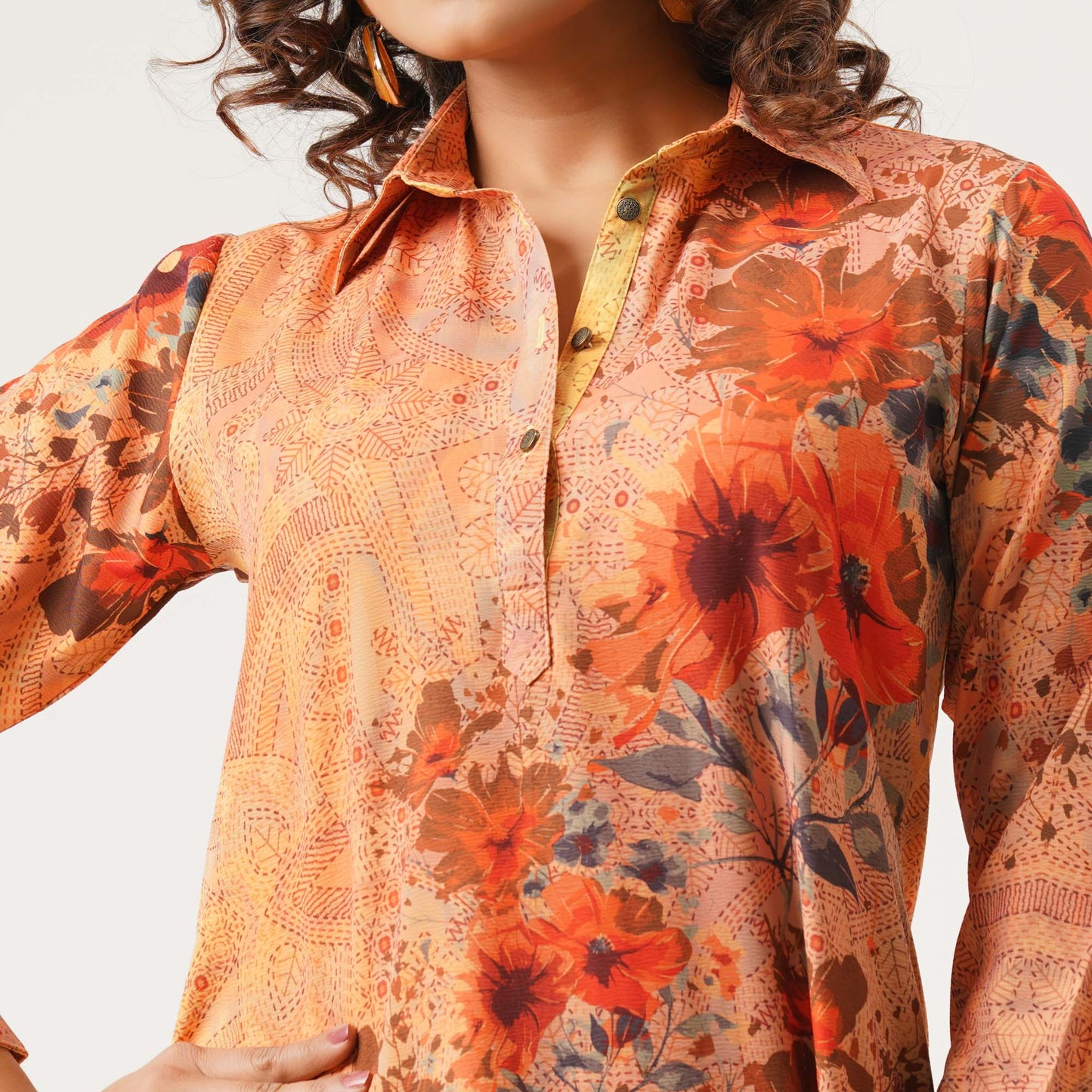 Ethnic Multicolor Two Piece