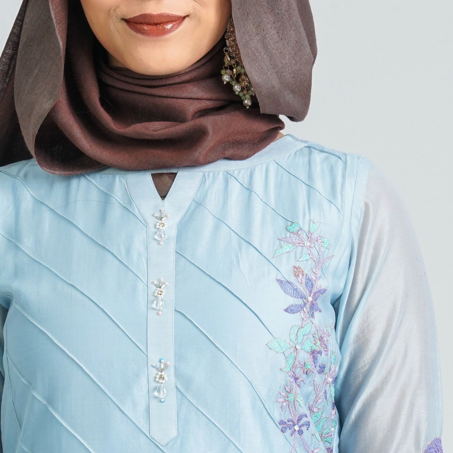 Women's Half Silk Two Piece Set