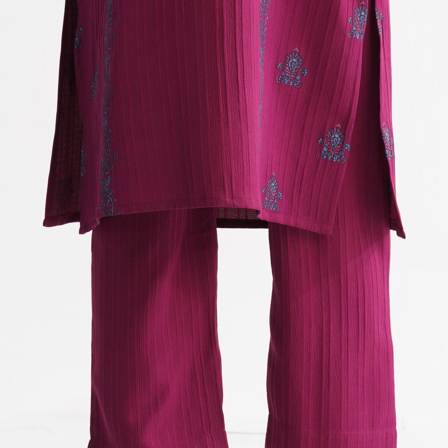 Womenâ€™s Maroon Two Piece Set