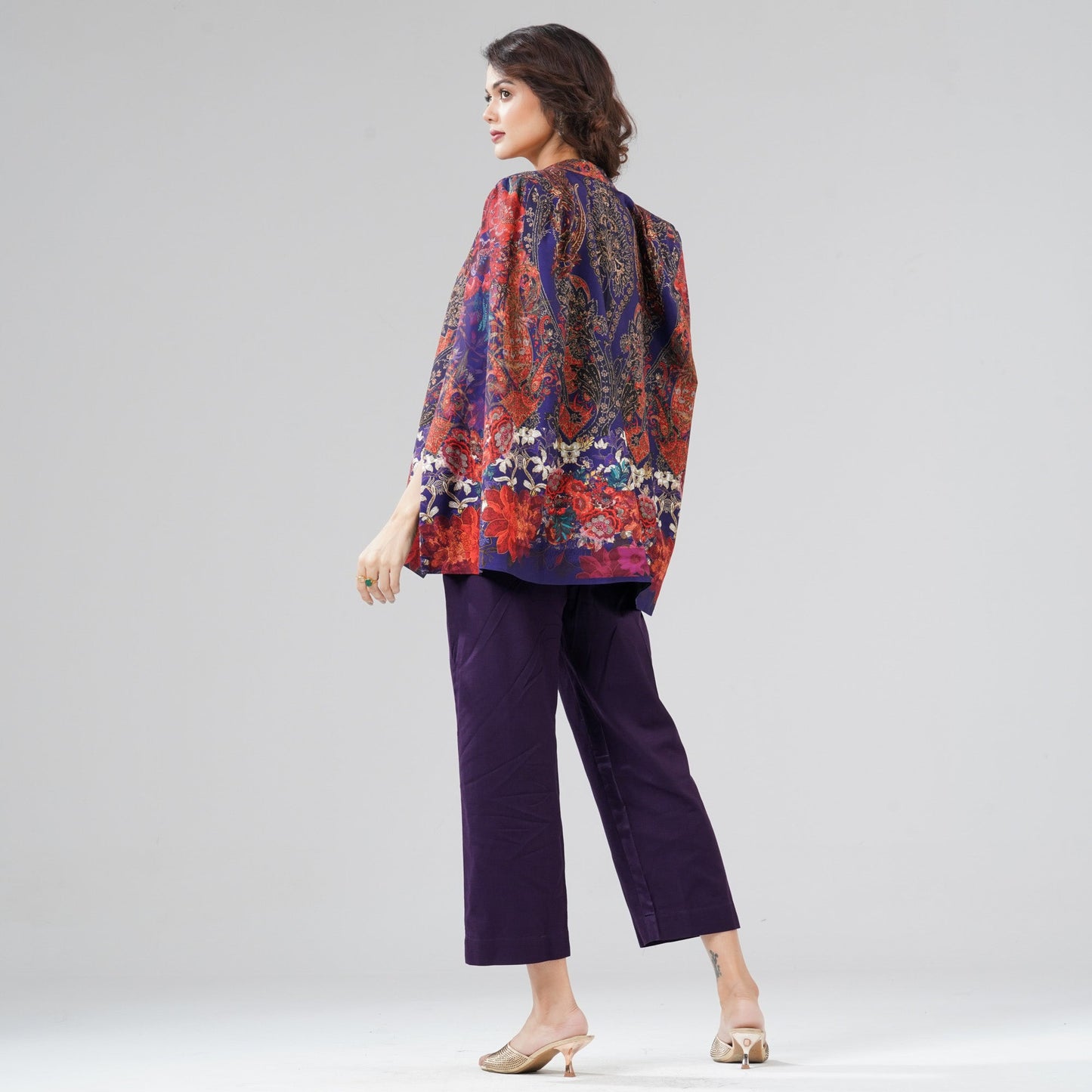 Womens Multicolor Two Piece Set