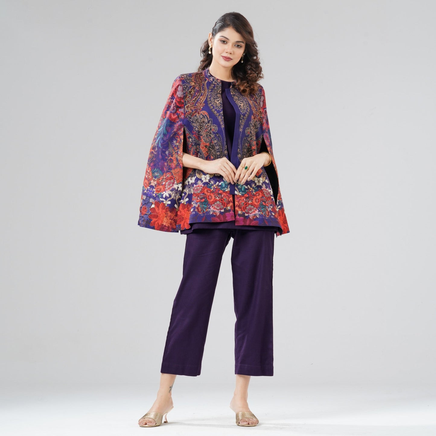 Womens Multicolor Two Piece Set