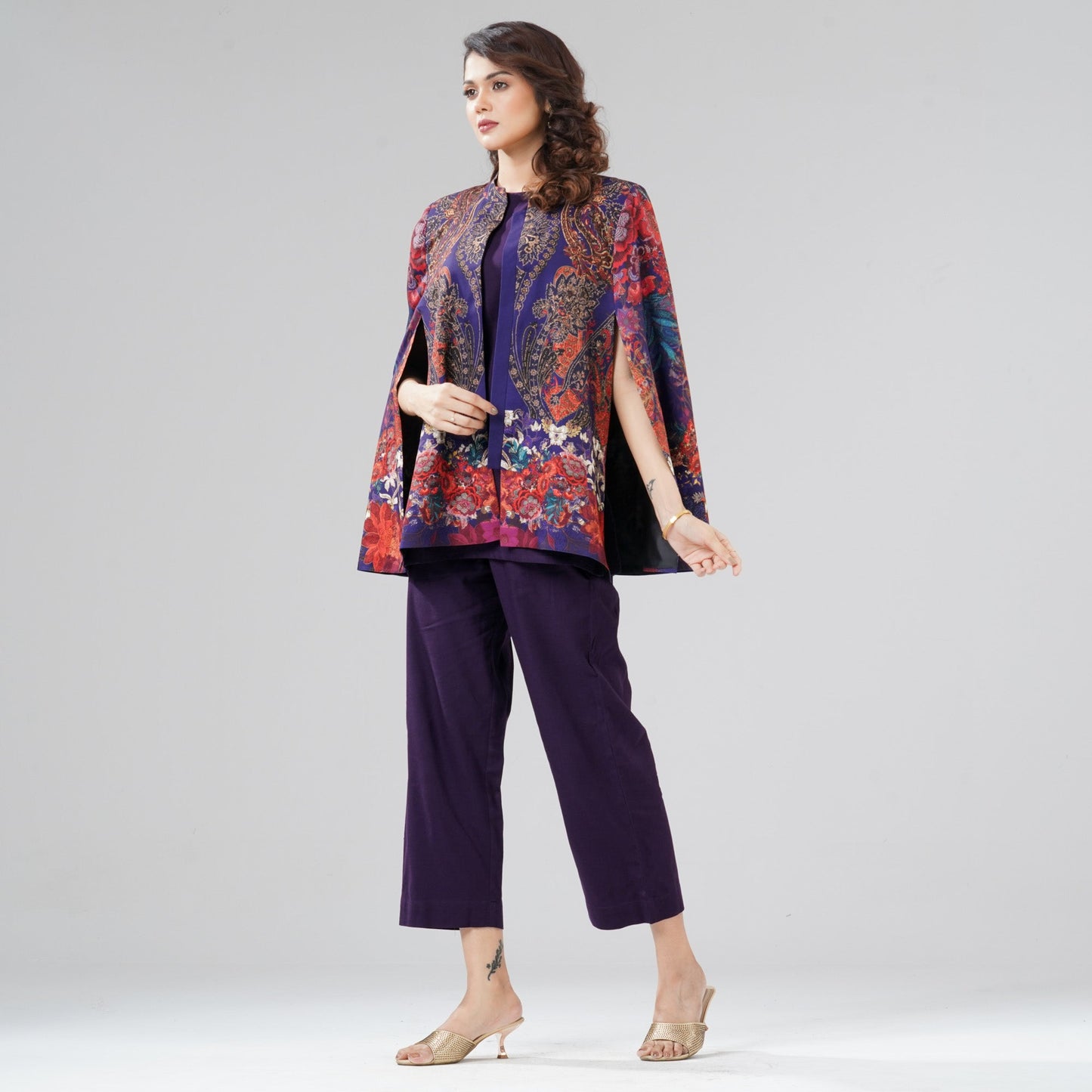 Womens Multicolor Two Piece Set