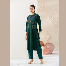 Load image into Gallery viewer, Womens Green Ethnic 3Pcs Set
