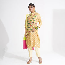 Load image into Gallery viewer, Women Yellow Ethnic 3-Piece Set
