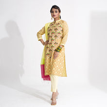 Load image into Gallery viewer, Women Yellow Ethnic 3-Piece Set
