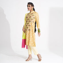 Load image into Gallery viewer, Women Yellow Ethnic 3-Piece Set
