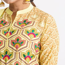 Load image into Gallery viewer, Women Yellow Ethnic 3-Piece Set
