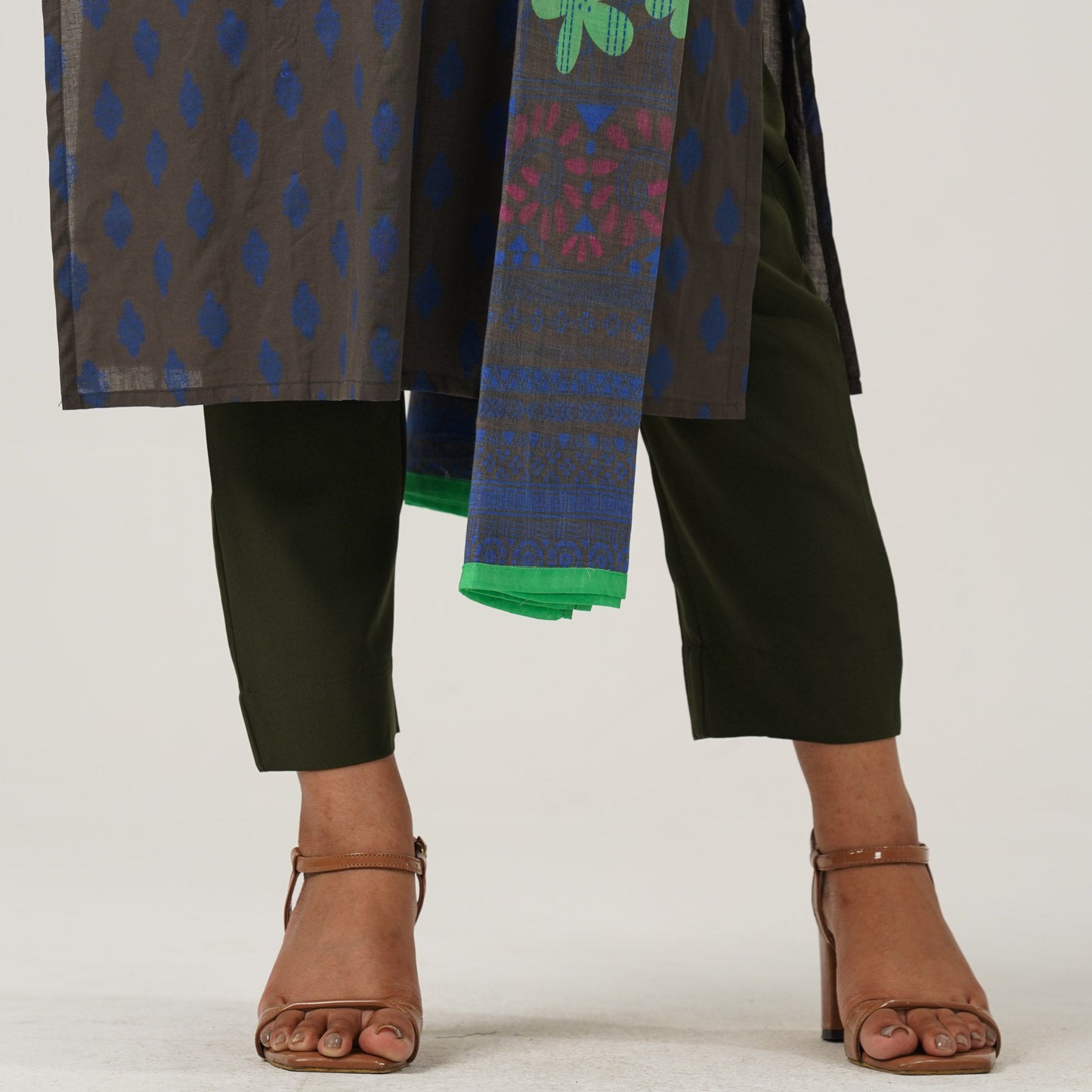 Womens Olive Three Piece Set