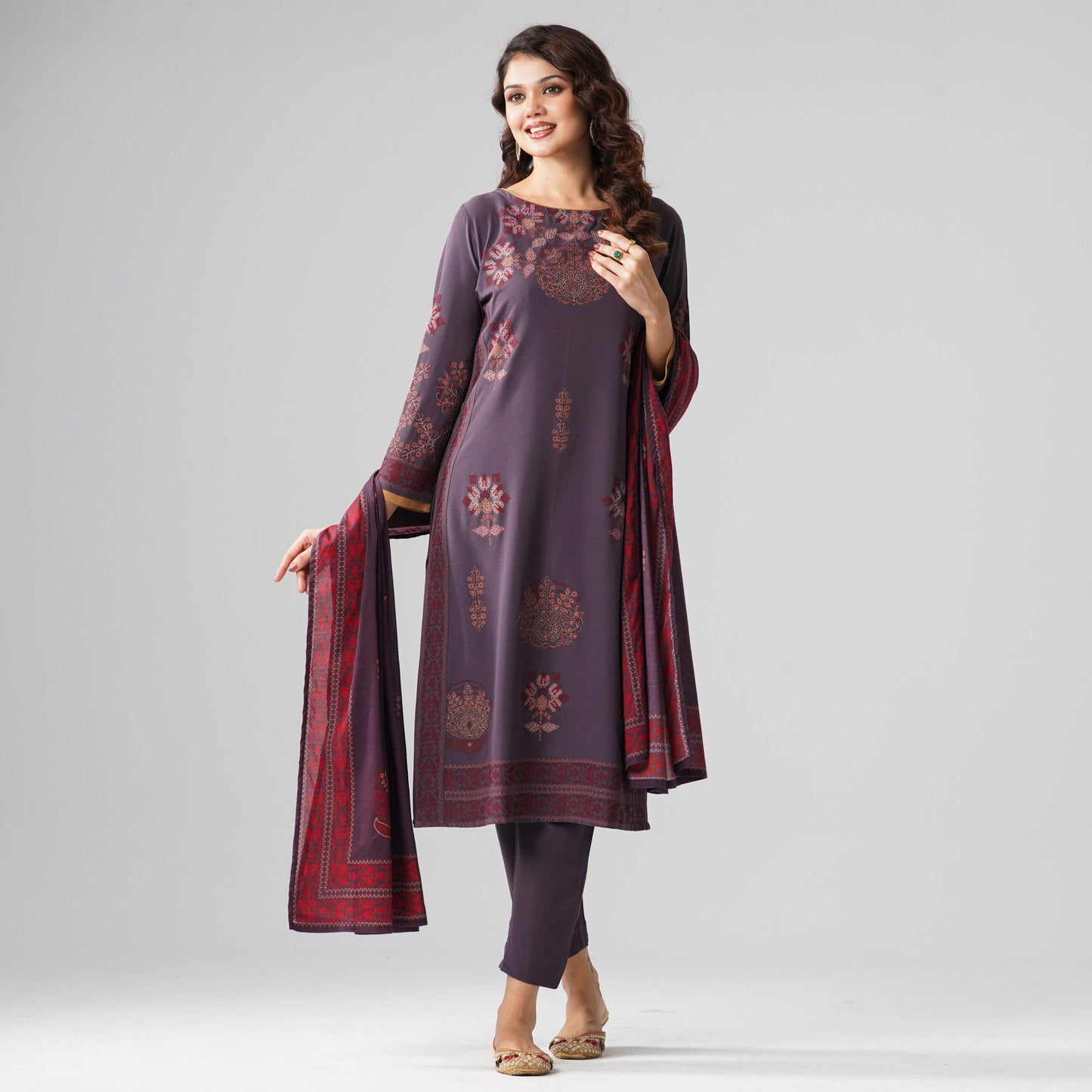 Womens Ash Violet Three Piece Set