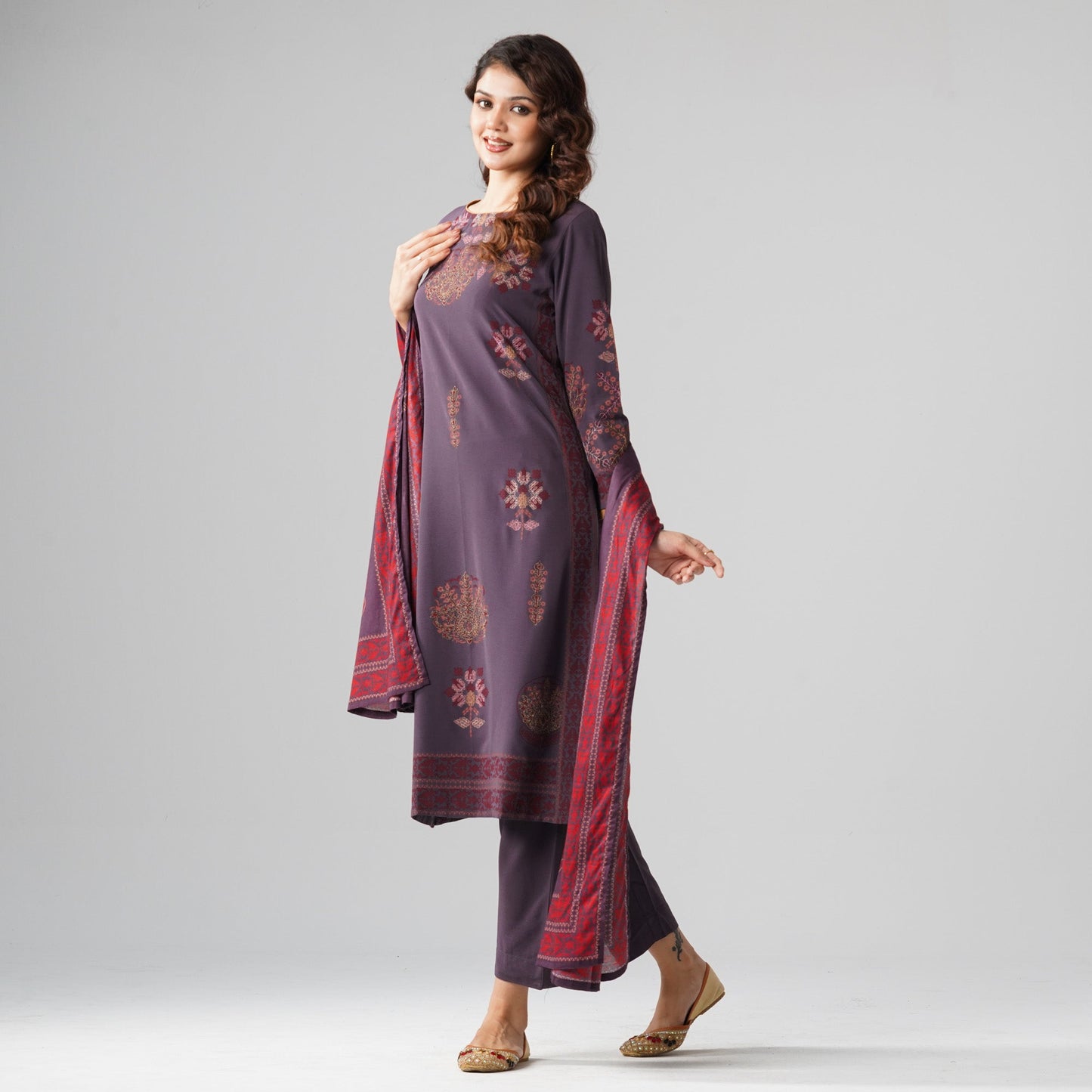 Womens Ash Violet Three Piece Set