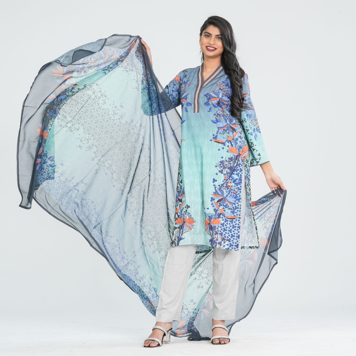 Women’s Blended Silk Three Piece Set