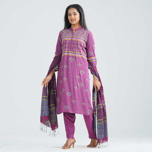 Women's Purple Three Piece Set