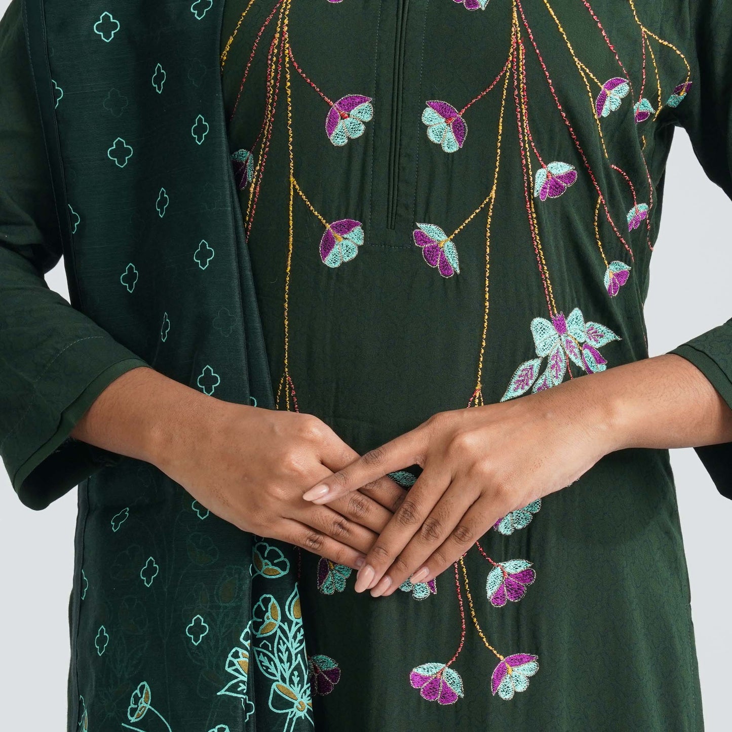 Women Viscose Three Piece Set