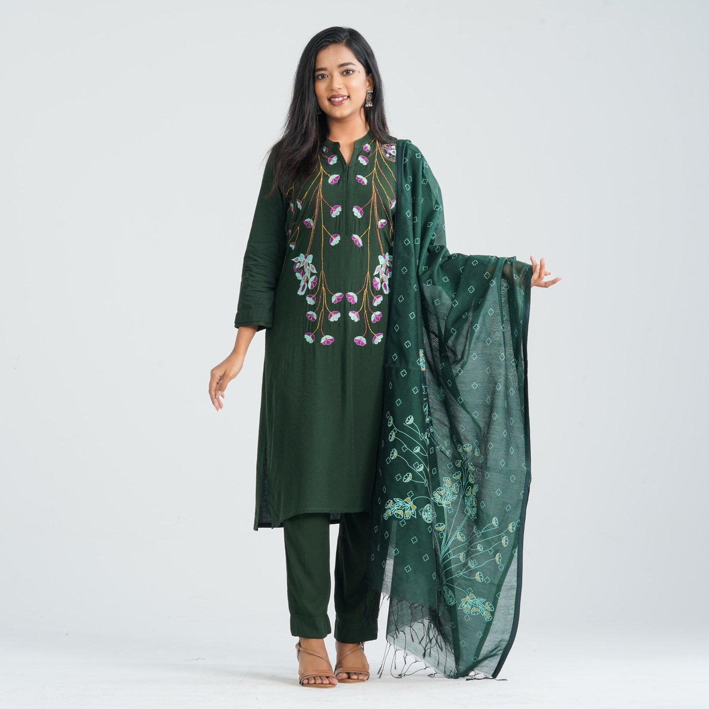 Women Viscose Three Piece Set