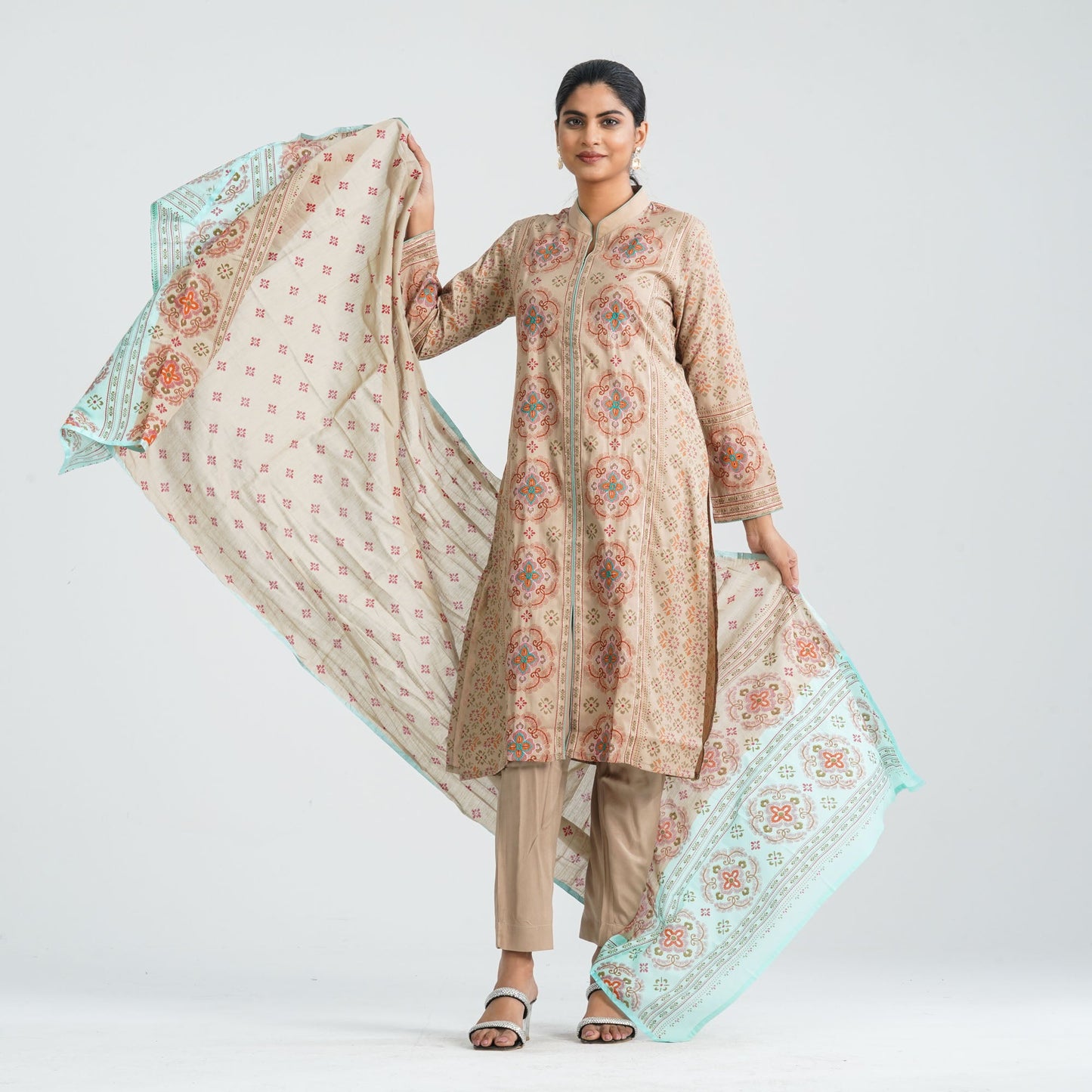 Women Viscose Three Piece Set