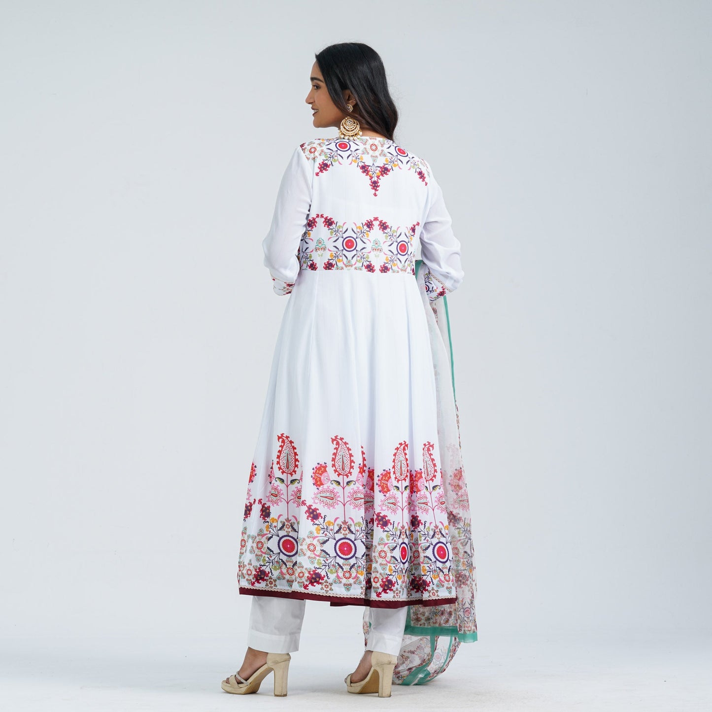 Womenâ€™s Floral Georgette Three Piece Set