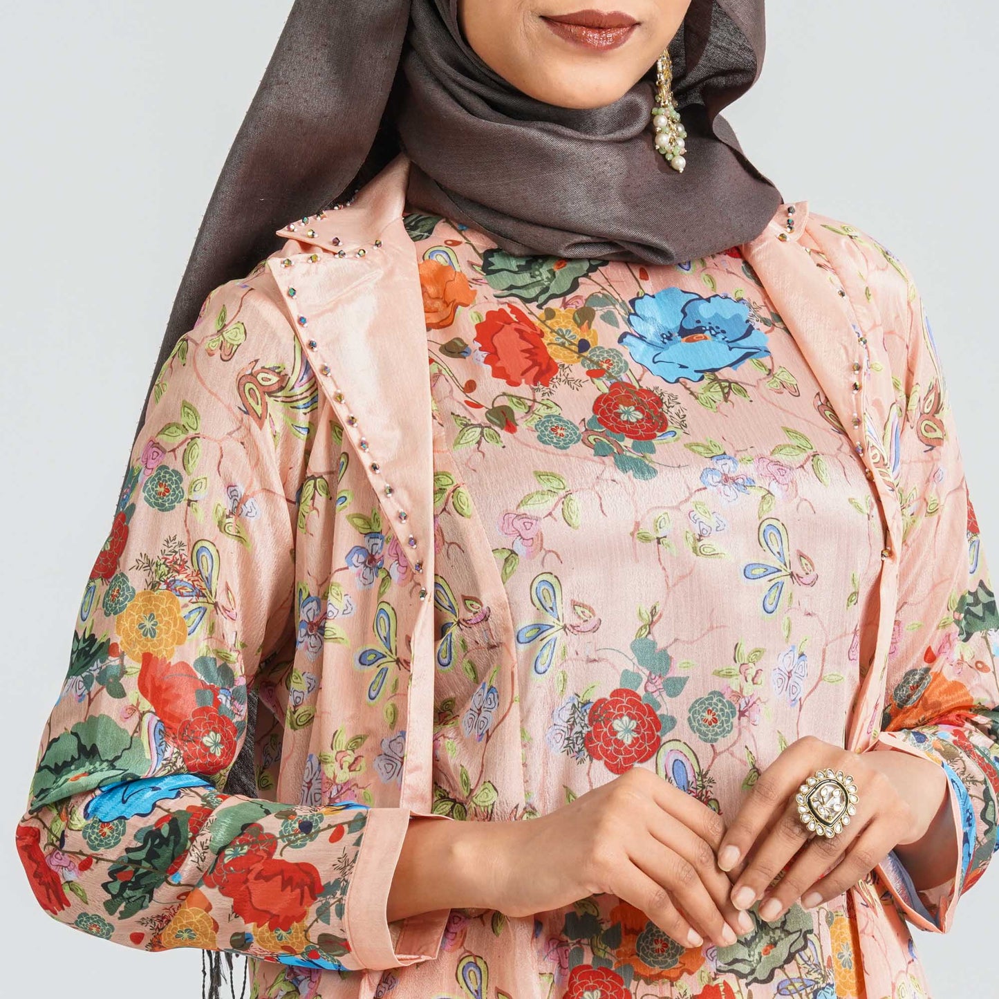 Women Silk Georgette Three Piece Set