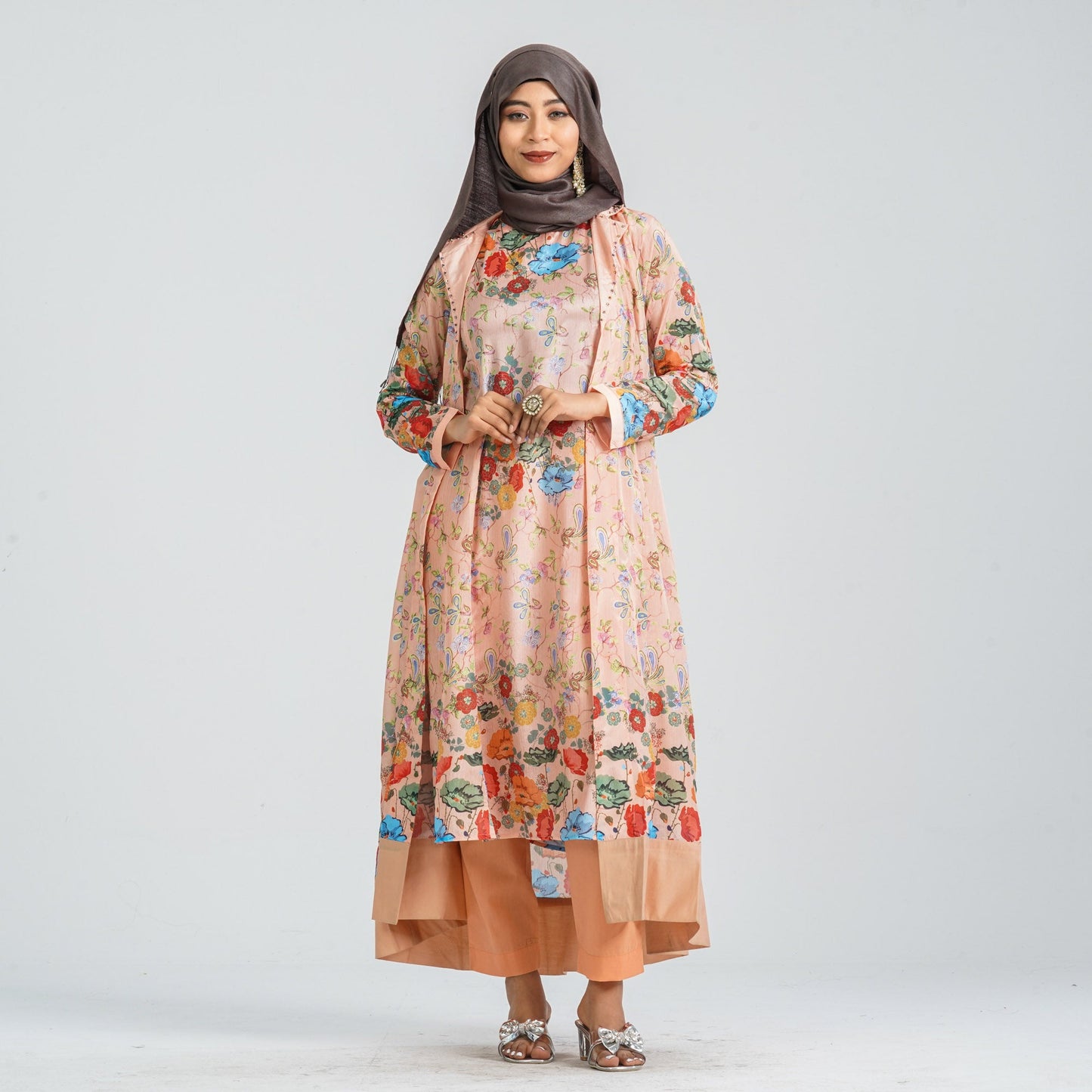 Women Silk Georgette Three Piece Set