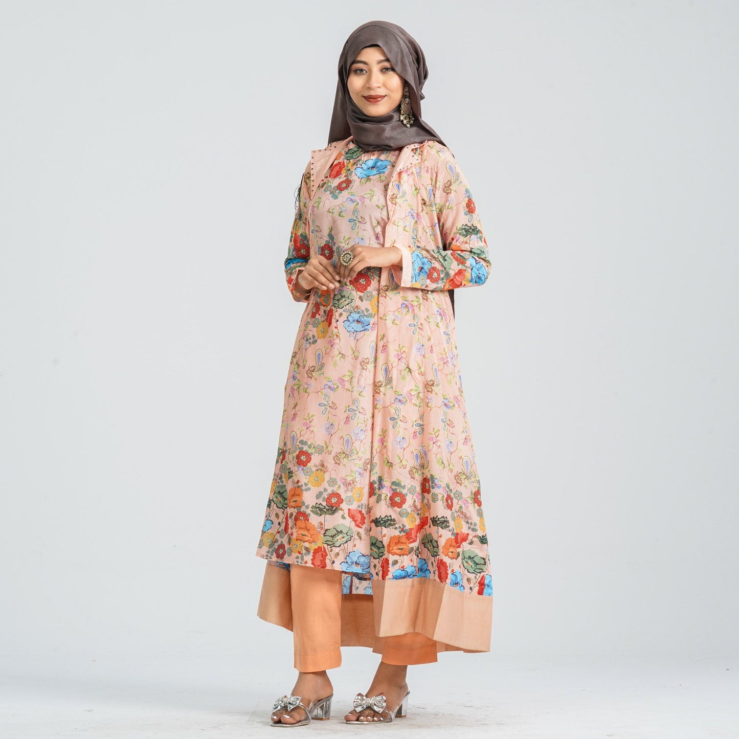 Women Silk Georgette Three Piece Set