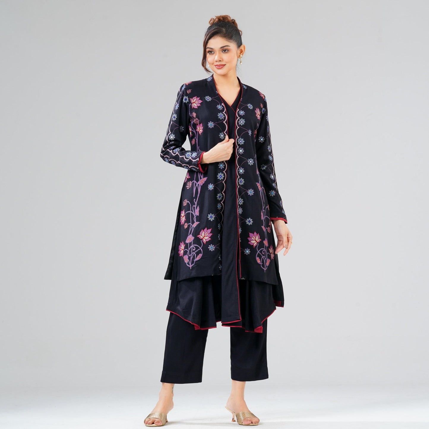 Womens Black Three Piece Set