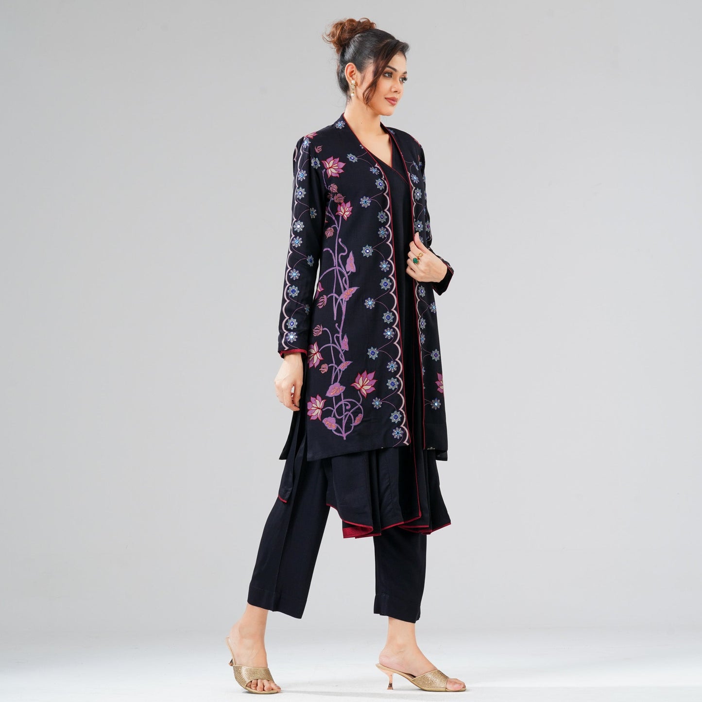 Womens Black Three Piece Set